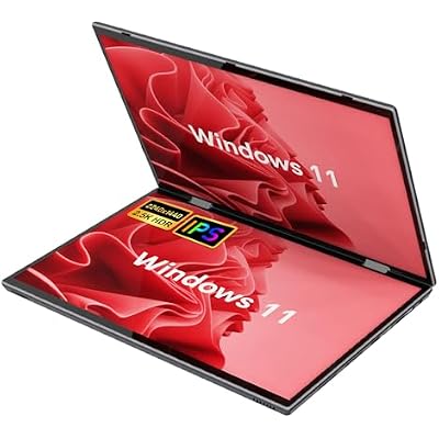 360 Yoga N95 Laptop,Dual 10.5 Inch IPS Touch Screen,8GB DDR4 2TB SSD,with Stylus Pen,2 in 1 Tablet PC,Notebook Office Mini Computer