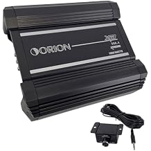 Orion XTR Series XTR500.4 High Power Class A/B 4-Channel Amplifier - 500W RMS, 2/4 Ohm Stable, High/Low Pass Crossover, Bass Boost Control, MOSFET Power Supply, Bass Knob Included, Made in Korea