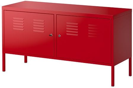 Ikea Red Cabinet Stand Multi-use Lockable