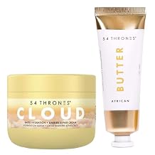 Slather + Seal Mini Set, Mini Barrier Repair Cloud Cream & Skin Repair Cream + Mini African Beauty Shea Butter, Moisturizing Body Butter for Women, Ugandan Vanilla + Ethiopian Honey