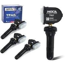 MOCA 4pcs 433 MHz Tire Pressure Monitoring System (TPMS) Sensor Kit fits For GMC 2017-2020 Sierra 1500 2500 3500, for Chevrolet 2017-2020 Silverado 1500 2500 3500, And More #13598773