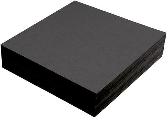 Black Cut Away Embroidery Stabilizer 8"x8" 100 Precut Sheets, Seneme 2.5oz Medium Weight Cut Away Stabilizer for Embroidery Backing for Machine Embroidery and Hand Sewing for 4x4 and 6x6 Hoops