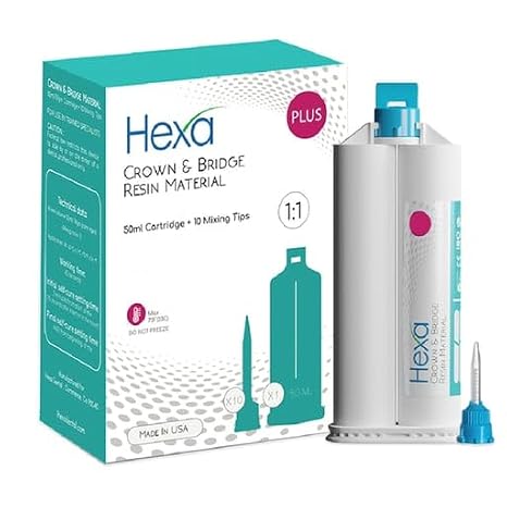 HT-2003 Hexa Temp Crown & Bridge Resin Material Self Cure 1:1 Ratio A3 50mL
