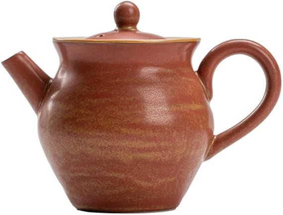 Kung Fu Teapot For Making Tea Ceramic Teapot, Teapot With Filter Holes, Retro High-end Small Teapot Ceramics Tea Set