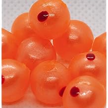 BnR Tackle SBCRB12 Soft Beads, 12 mm, Creamsicle Stinkeye, Neutral Buoyancy, 10/Pack
