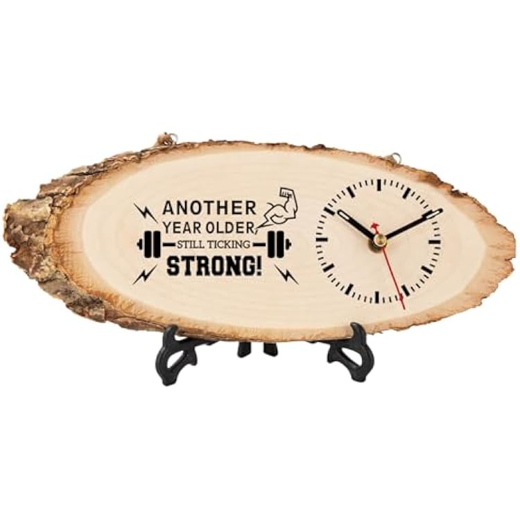 Birthday Gifts for Men Women, Happy Birthday Gifts for Men Wooden Clock, Unique Birthday Gifts for Him DIY Clock Large