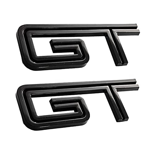 2005-2010 Mustang GT All Black Emblems 4.5 Long Pair