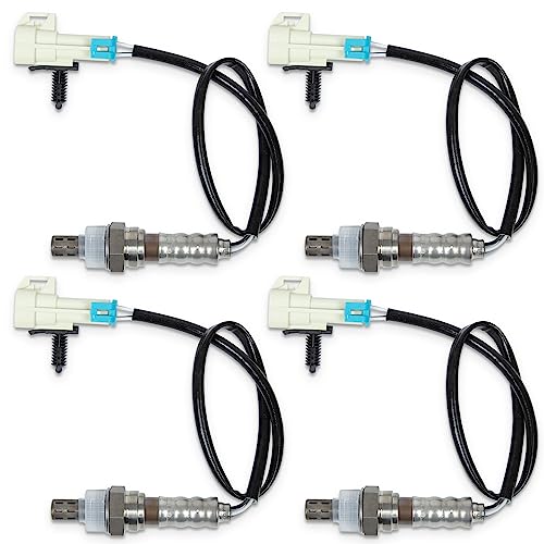 234-4668 Oxygen Sensor Upstream Downstream O2 Sensor Compatible with 2003 2004 2005 Chevy Silverado Tahoe Suburban Avalanche 1500 GMC Sierra Yukon XL Cadillac Escalade CTS 5.3L Set of 4