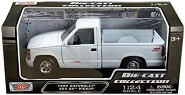 DIECAST 1:24 W/B - 1992 Chevrolet 454 SS Pickup (White) 73203WH Motor Max