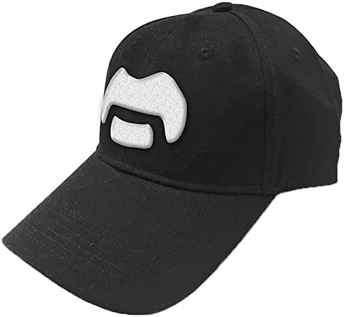 Frank Zappa Men's White Moustache Baseball Cap Adjustable Black