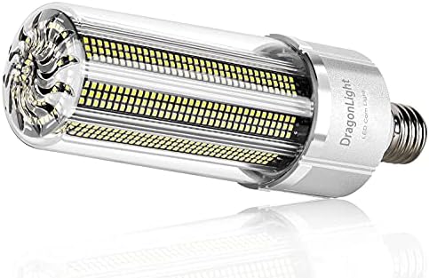 DragonLight 200W Commercial Grade Corn LED Light Bulb800 Watt Metal HalideHIDHPS Replacement E39 Large Mogul Base LED Lamp 5000K Daylight 27,000LM for High Bay Area Lighting