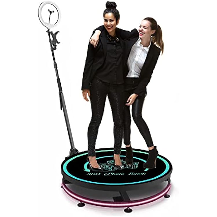 Diandian 360 Photo Booth, Slow Motion Photo Booth with an Adjustable Stand for Wedding Party,Birthday Party,Large-Scale Events,Live Streaming,Exhibitions & Bar,Shows,ETC, Black, 39.4