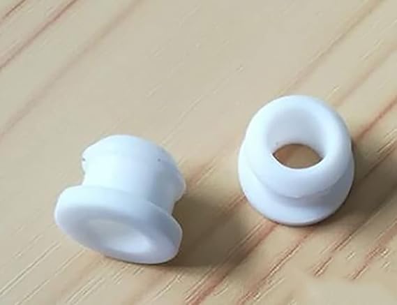 10pcs/Set Silicone Rubber Snap-on Grommet Hole Plugs 2mm-30mm Bung Cable Wiring Protect Bush Black/White (Color : White, Size : A16mm(Hole12mm))