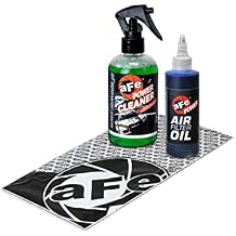 aFe Power Air Filter Travel-Size Restore Kit: 8oz Filter Cleaner and 4oz Spray Bottle Filter Oil - Blue, Restores Pro 5R Engine Air Filters, #90-51301L