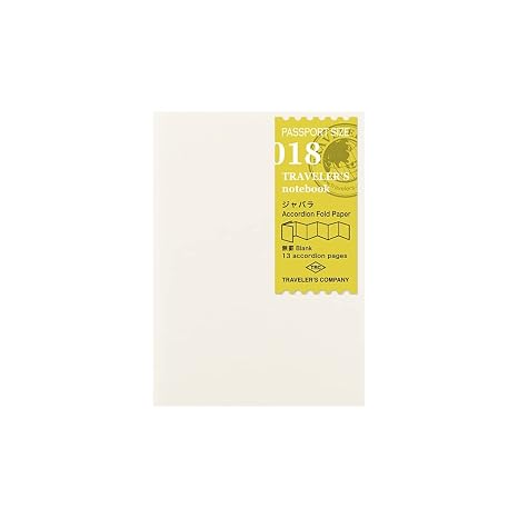 Midori Travelers Note Regular Size Refill - 018 Accordion Fold Paper