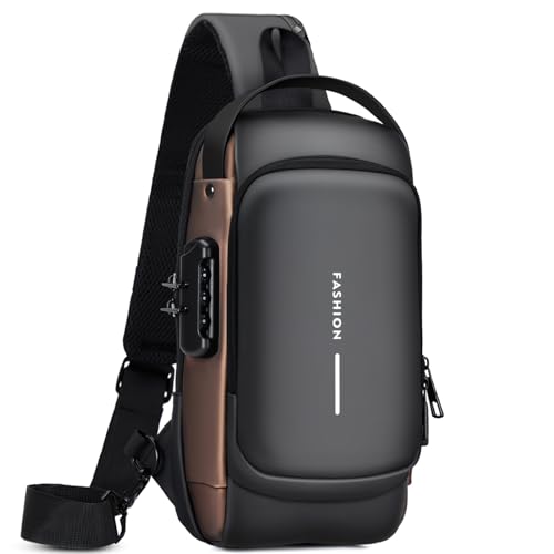 Rcrirth Sling Bag for Men | Anti-theft Crossbody Bag - Crossbody Shoulder Chest Bag for Daily use
