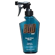 Parfums de Coeur BOD Man Fresh Blue Musk Fragrance Body Spray 8 oz
