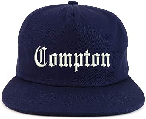 Trendy Apparel Shop Compton City Old English Unstructured 5 Panel Flatbill Cap