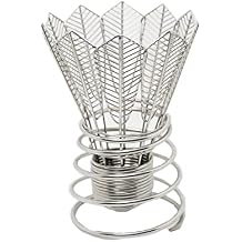 Metal Pencil and Pen Holder Feather Ball Metal Desktop Storage Box and Cup Storage Box, Suitable for Office, School