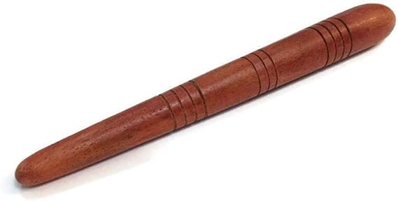 MATAS Reflexology Massage Foot Stick Thai Wooden Health Tool Small Wooden Stick Therapy Reflexology Traditional Tool Hand Head Foot Face Body Red Wood Pain Relief Travel Home 13 cm 1 Pcs