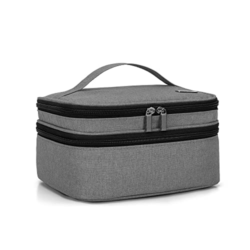 LUXJA Nail Polish Carrying Case - Holds 30 Bottles 15ml - 0.5 fl.oz, Double-layer Organizer for Nail Polish and Manicure Set, Gray Bag Only
