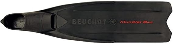 BEUCHAT Mundial One Fins - Diving Fins - Black - Thermoplastic Elastomer - Unisex Adult