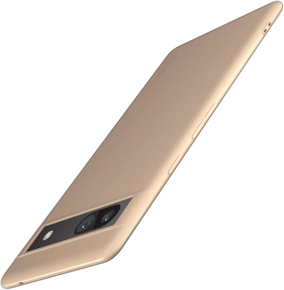 X-level Cover for Google Pixel 7A, Protective Cover in Soft TPU Silicone, Ultra Thin and Anti-Scratch, Ultra Slim Cover for Google Pixel 7A Anti-Slip Gold