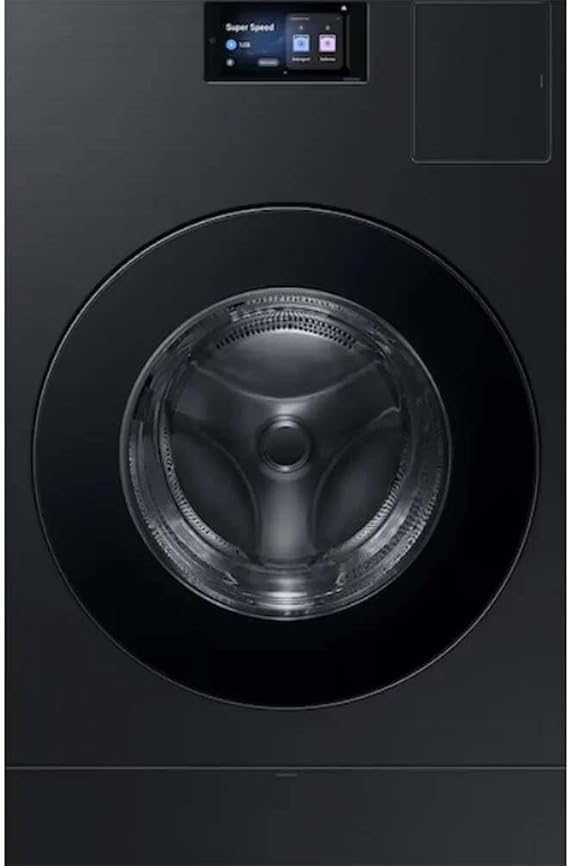 Samsung WD90F53AVB 5.3 cu ft Bespoke AI FrontLoad Washer & Dryer Combo, Vented AllinOne, Brushed Black