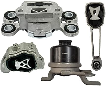 Motor & Transmission Mounts for 2012-2016 Land Rover Range Rover Evoque 2.0L AUTO - Silver, Steel