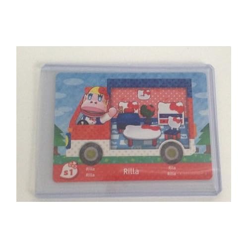 Rilla - S1 - ENGLISH VERSION - Nintendo Animal Crossing New Leaf Sanrio amiibo Card