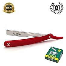 Barber Salon Cut Throat Beard Straight Razor Rasoirs 100 Blades Free