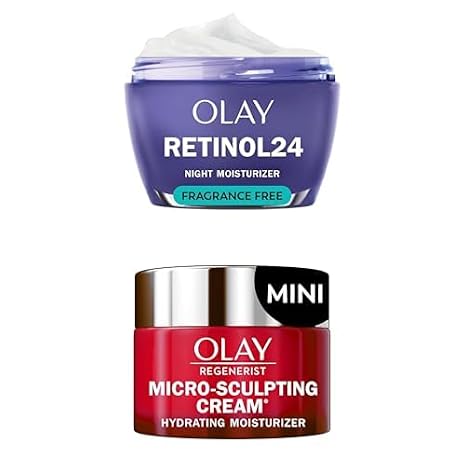 Olay Retinol 24 Face Moisturizer (1.7 oz) + Micro-Sculpting Cream (0.5 oz)