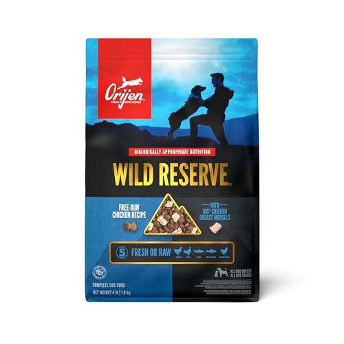 ORIJEN Wild Reserve Dry Dog Food Free-Run Chicken Recipe 4lb Bag