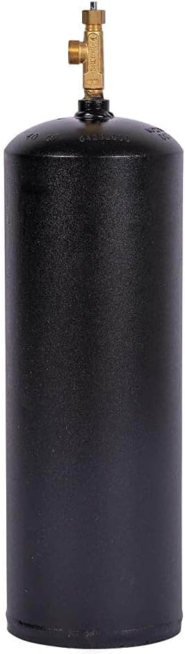 Acetylene Welding Cylinder 40 cuft Steel Acetylene 'B', Large, Grey, ACET-B-40