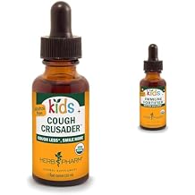 Herb Pharm Kids Certified-Organic Alcohol-Free Cough Crusader Wild Cherry Formula and Immune Fortifier Formula Bundle, 1 Fl Oz and 1 Ounce