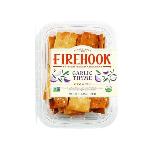 Firehook, Garlic Thyme Mediterranean Crackers 4 Pack