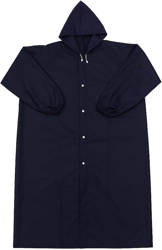 Mavi-Mor-Beyaz-Laciver-Sarı Uzun Yağmurluk – Su Geçirmez Kapüşonlu Unisex Yağmurluk Hafif ve Dayanıklı Yağmur Montu