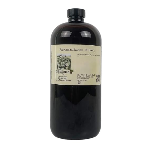 OliveNation Peppermint Extract - PG Free - 32 fl oz