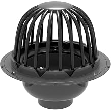 PROFLO PF42871 4" PVC Roof Drain with Plastic Dome - N/A