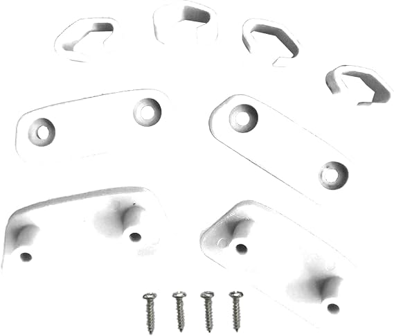 Freediving and Spearfishing White Long Wings Foot Pockets with Assembly Set