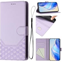 bojioderf PU Leather Compatible with Tecno Camon 19 4G Case,Compatible with Tecno Camon 19 4G Card Holder Flip Magnetic Closure Purple