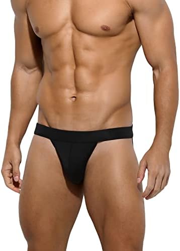 Casey Kevin Jock Straps for Men Ice Silk Thongs Low Rise Jockstrap Underwear Athletic Supporters for Men