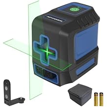 Laser Level, 100ft Self Leveling Green Cross Line nivel Laser, Lazer Leveler Tool for Picture Hanging Construction Floor Tile Wall Home Renovation, Indoor Outdoor Project