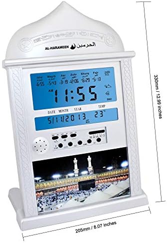 Muslim Azan Prayer Clock All Prayers Full Azans 1150 Cities Azan Clock