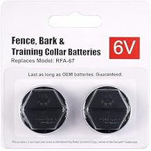 6 Volt Replacement Battery for Dog Shock Collar Compatible with PetSafe RFA-67