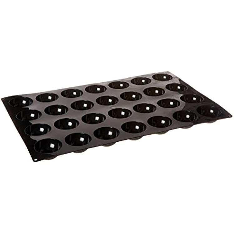 Paderno World Cuisine 2-34-Inch Diameter Non-stick Silicone Hemisphere Mold 28x