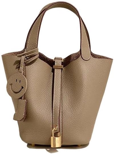 Bucket bags for women -uxury tote handbag - bucket bag - orange leather bag