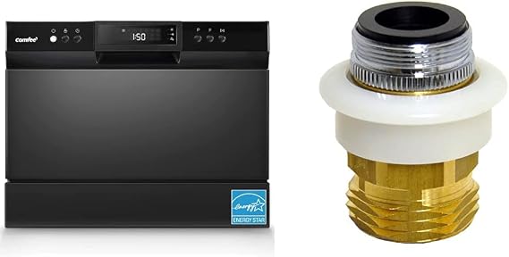 COMFEEAo Countertop Dishwasher, Energy Star Portable Dishwasher, 6 Place Settings, Mini Dishwasher with 8 Washing Programs