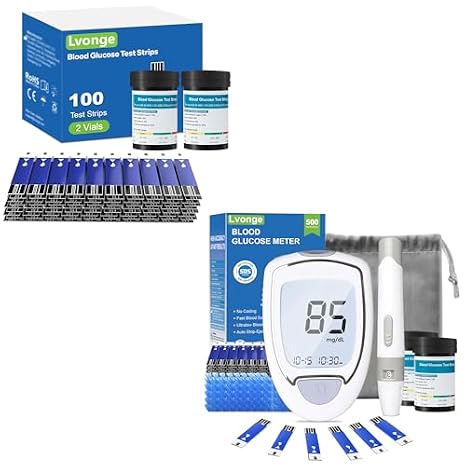 200 PCS Blood Sugar Test Strips With High Accuracy Blood Sugar Monitor