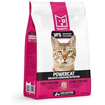 SquarePet - VFS PowercatTM Herring & Salmon Feline, High Meat, Ultra Low Carbohydrate Diet (4.4lbs)